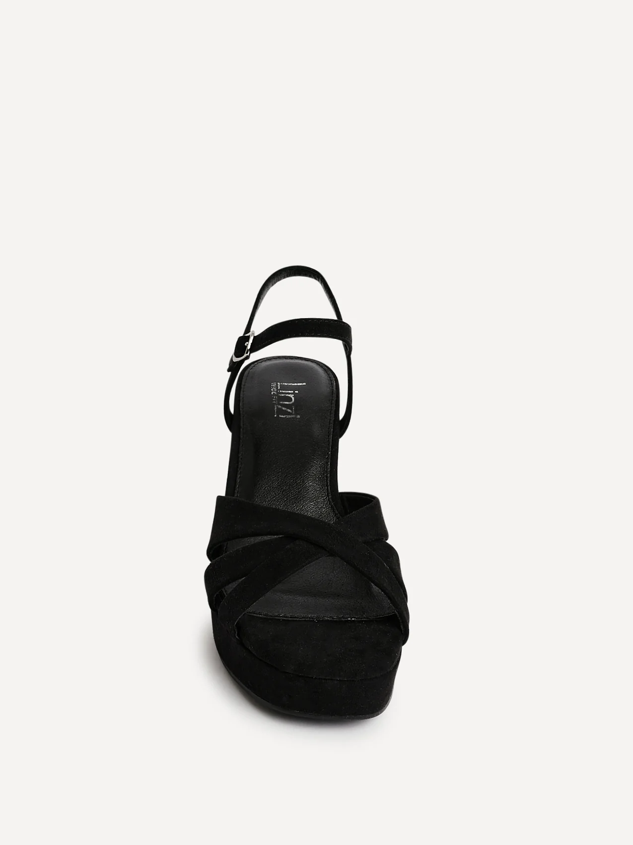 Selene Wide Fit Black Platform Heels - Image 4