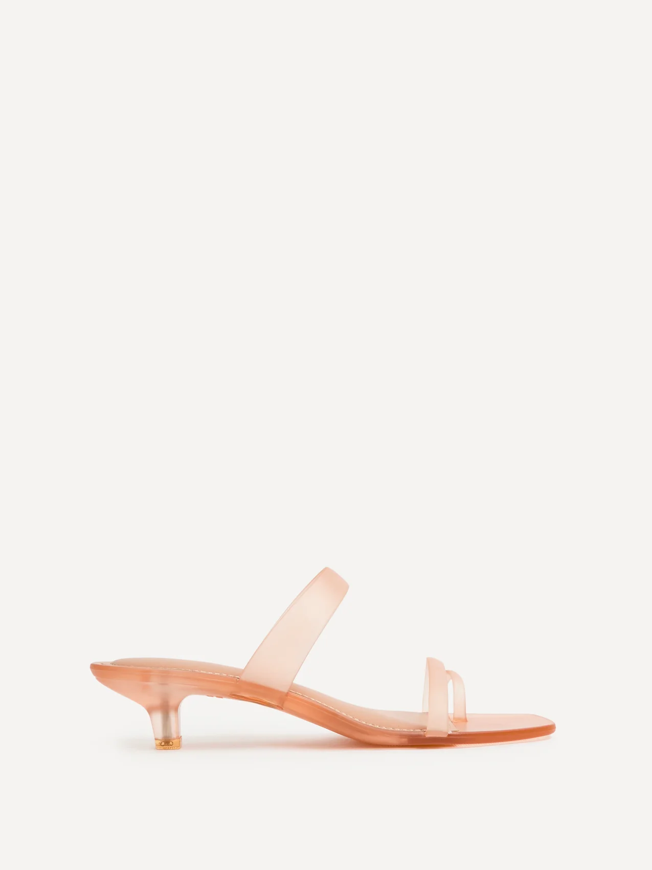 Shade Nude Jelly Heeled Sandals - Image 2