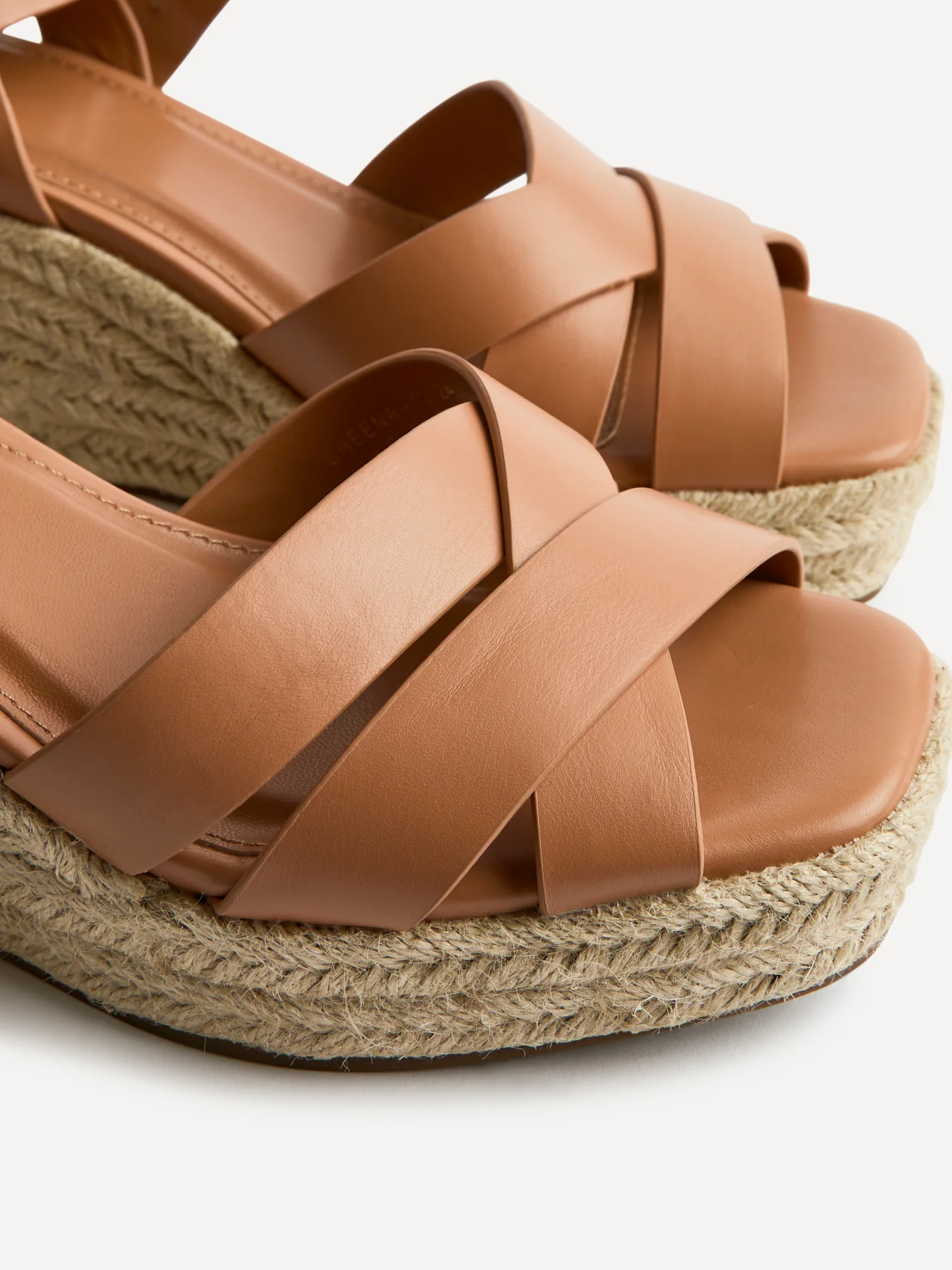 Sheena Tan Crossover Espadrille Wedges - Image 5