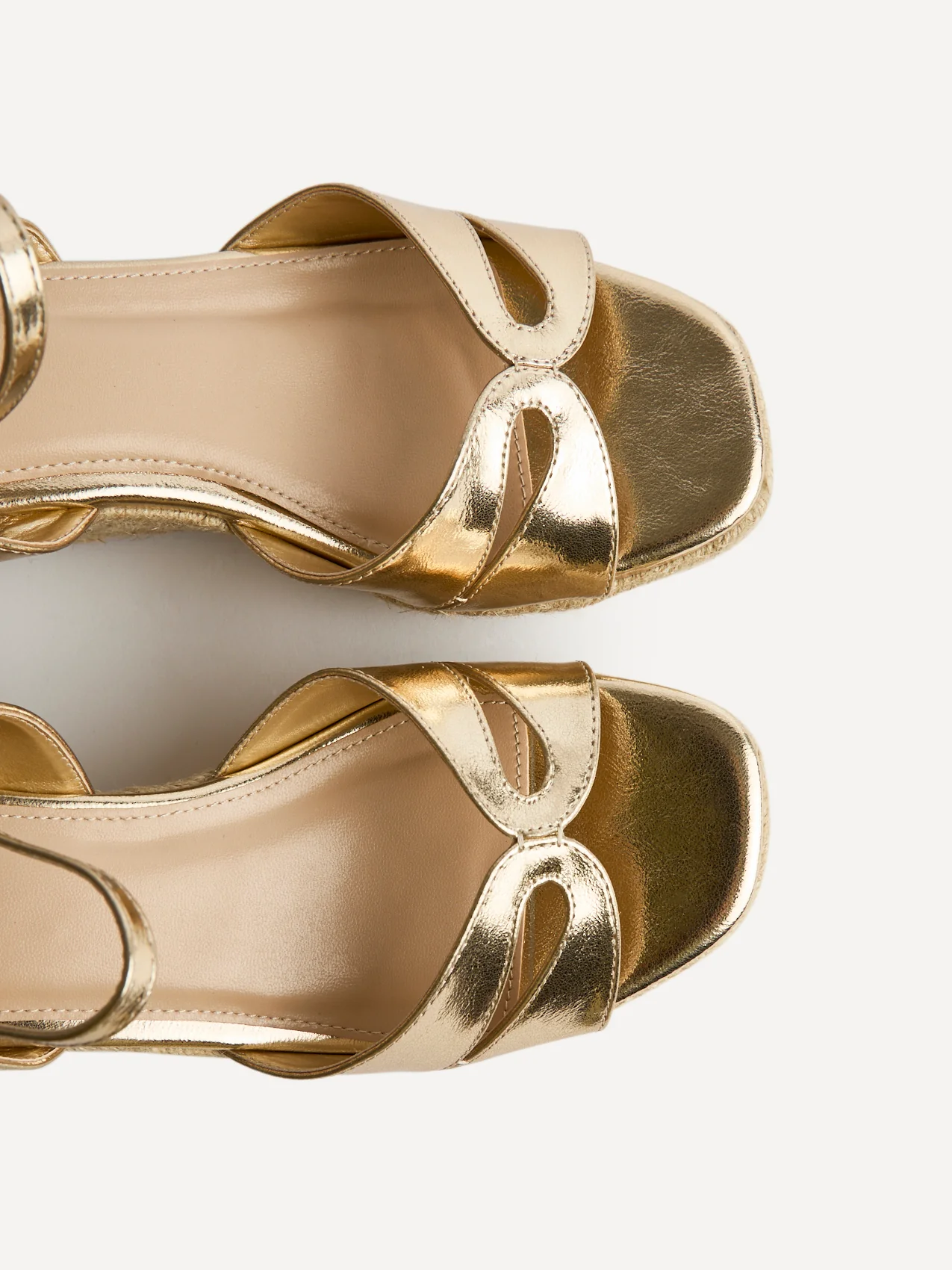 Sian Wide Fit Gold Wedges - Image 5