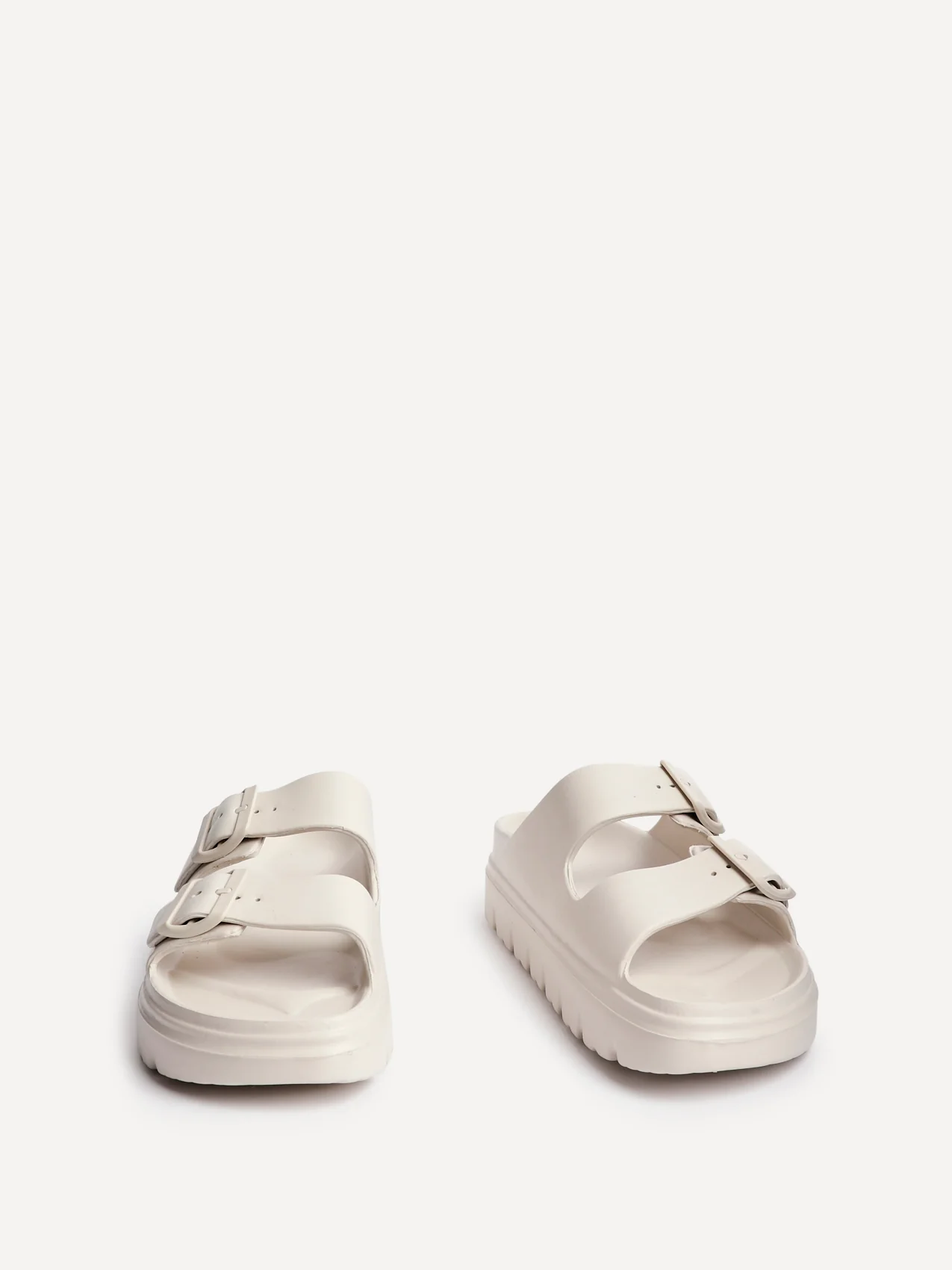 Sirocco Nude Platform Slider Sandals - Image 3