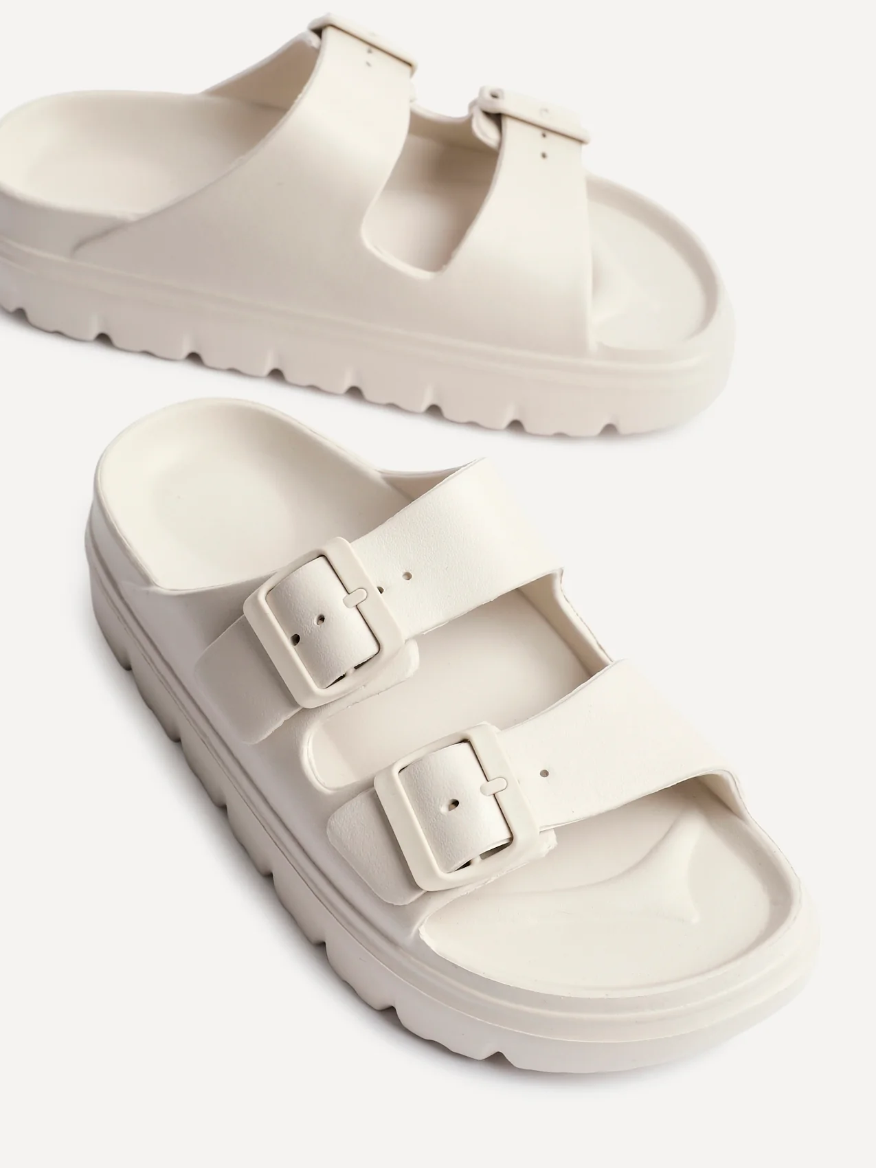 Sirocco Nude Platform Slider Sandals - Image 4