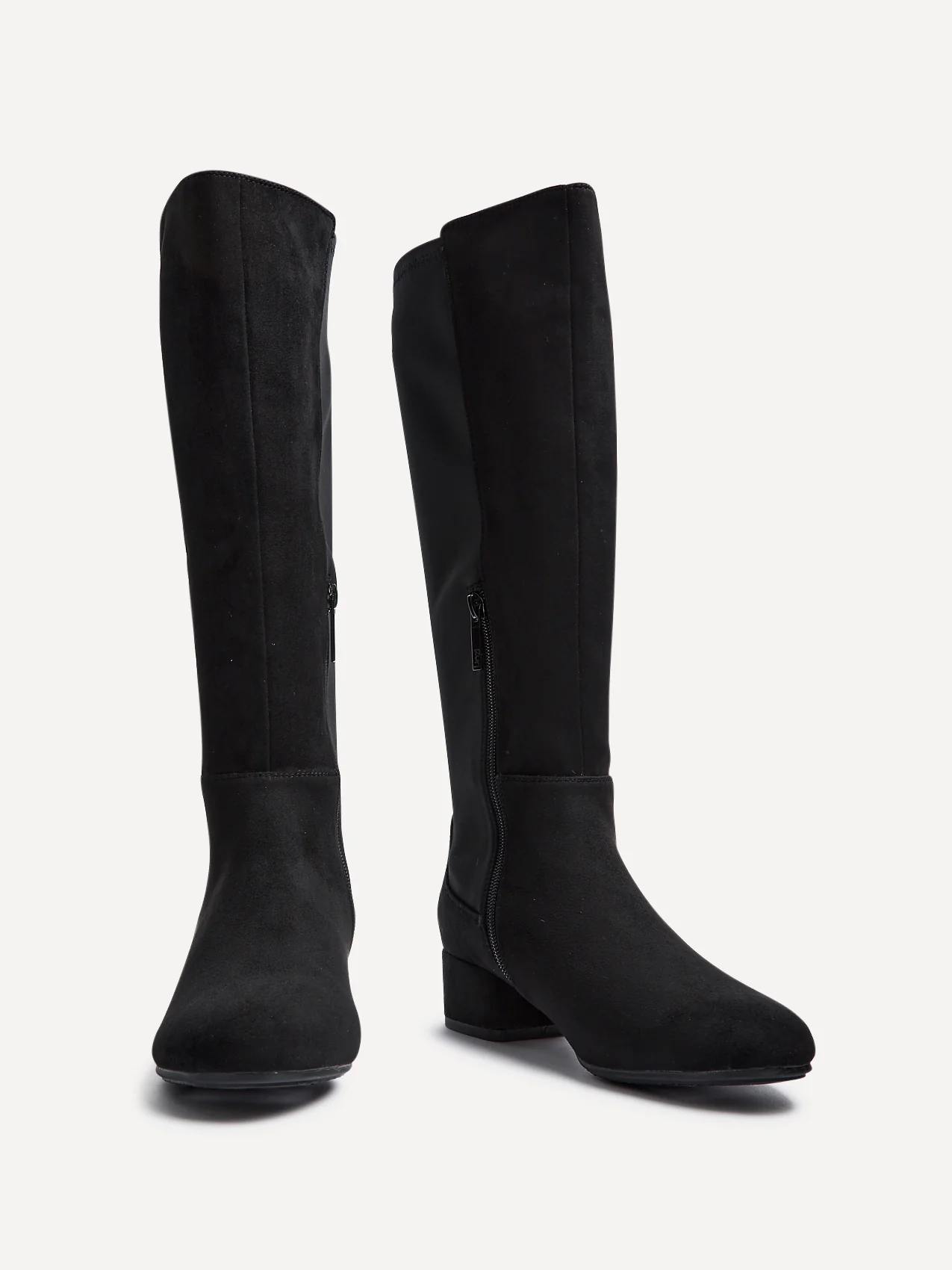 Sloane Black Stretch Long Boots - Image 3