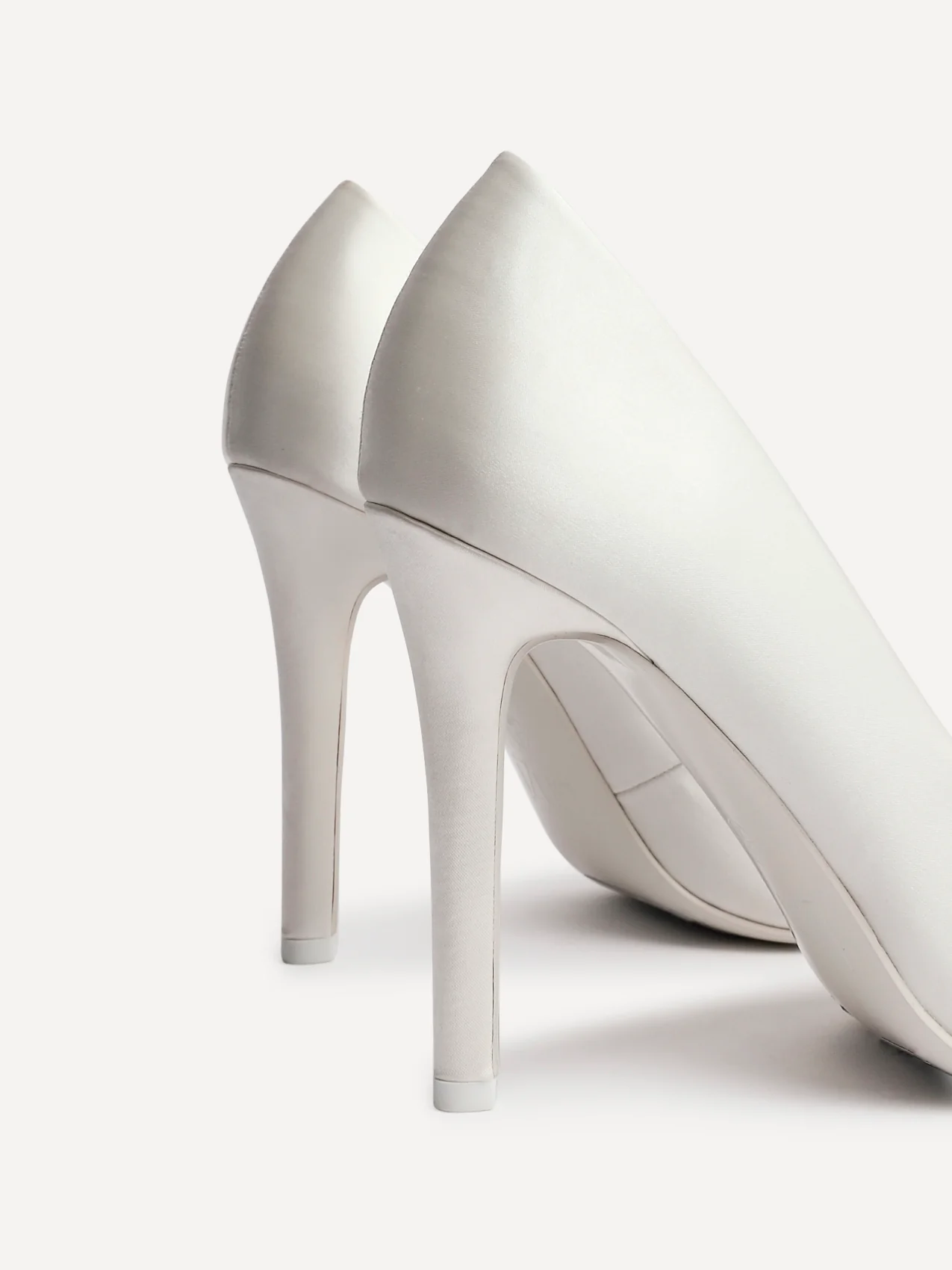 Solemate Bridal Ivory Satin Court Heels - Image 5
