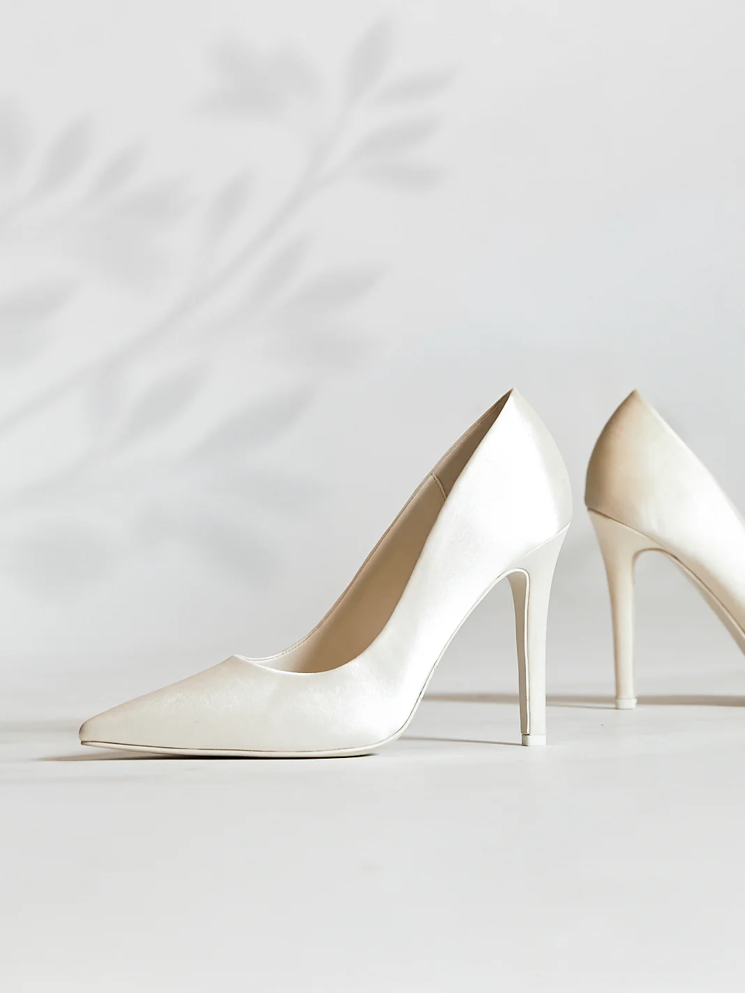 Solemate Bridal Ivory Satin Court Heels - Image 6