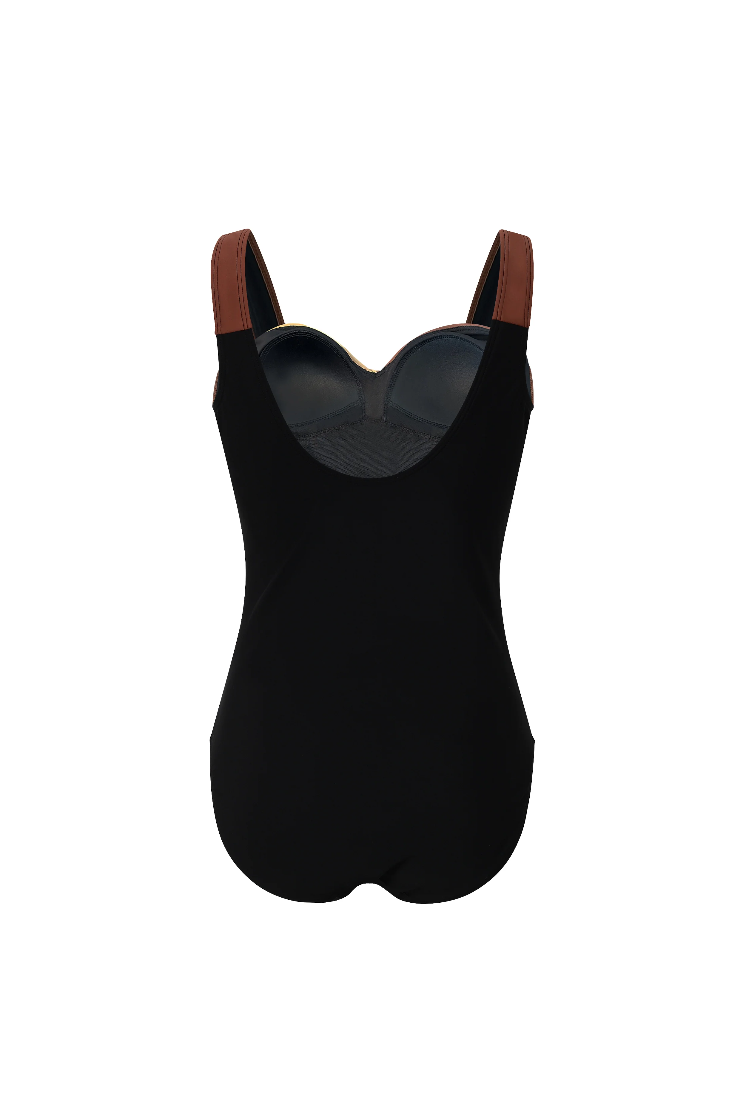 Sorrento Muted Colour Block Draped Swimsuit - Image 3