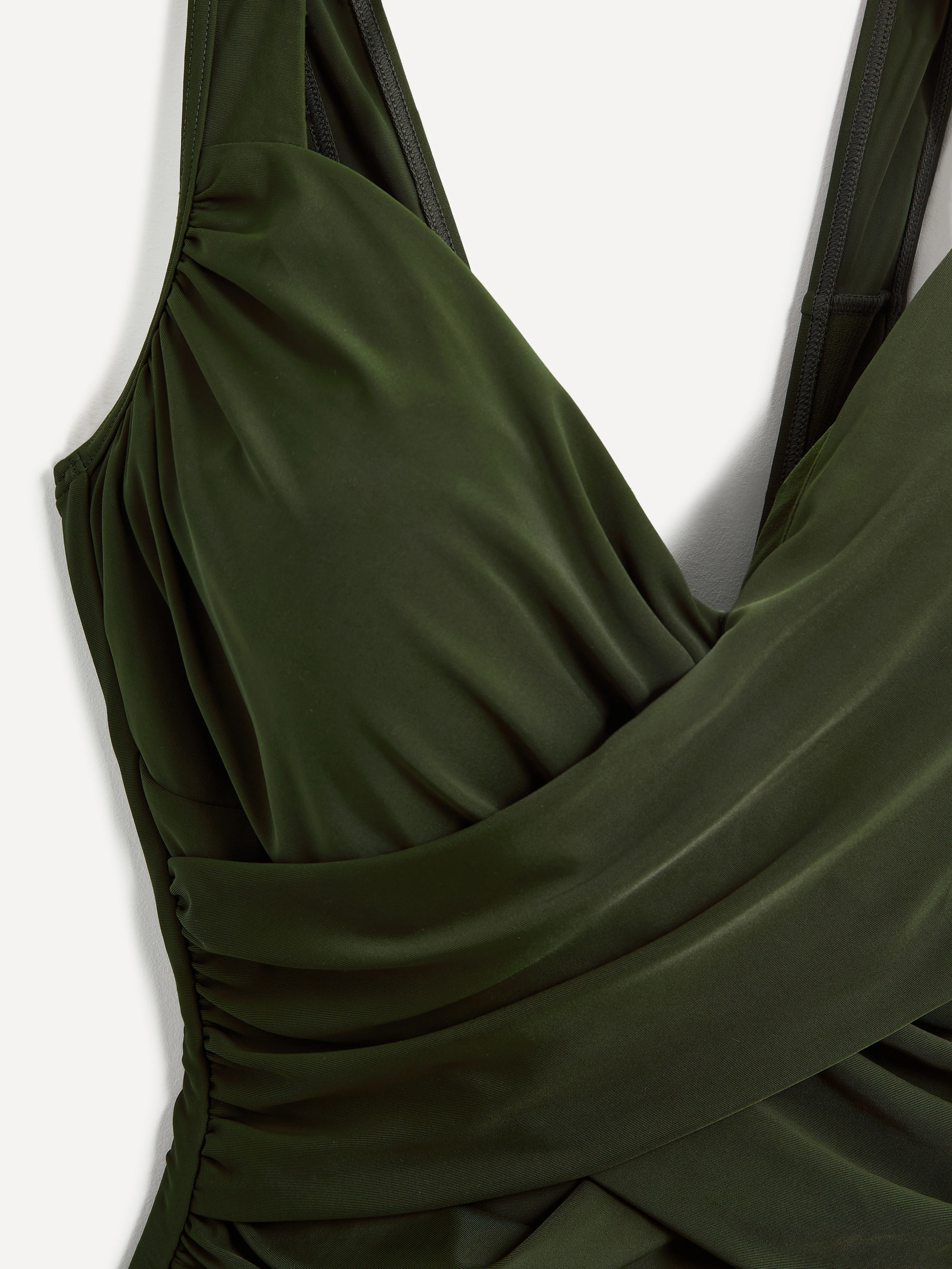 Sorrento Khaki Draped Swimsuit - Image 3
