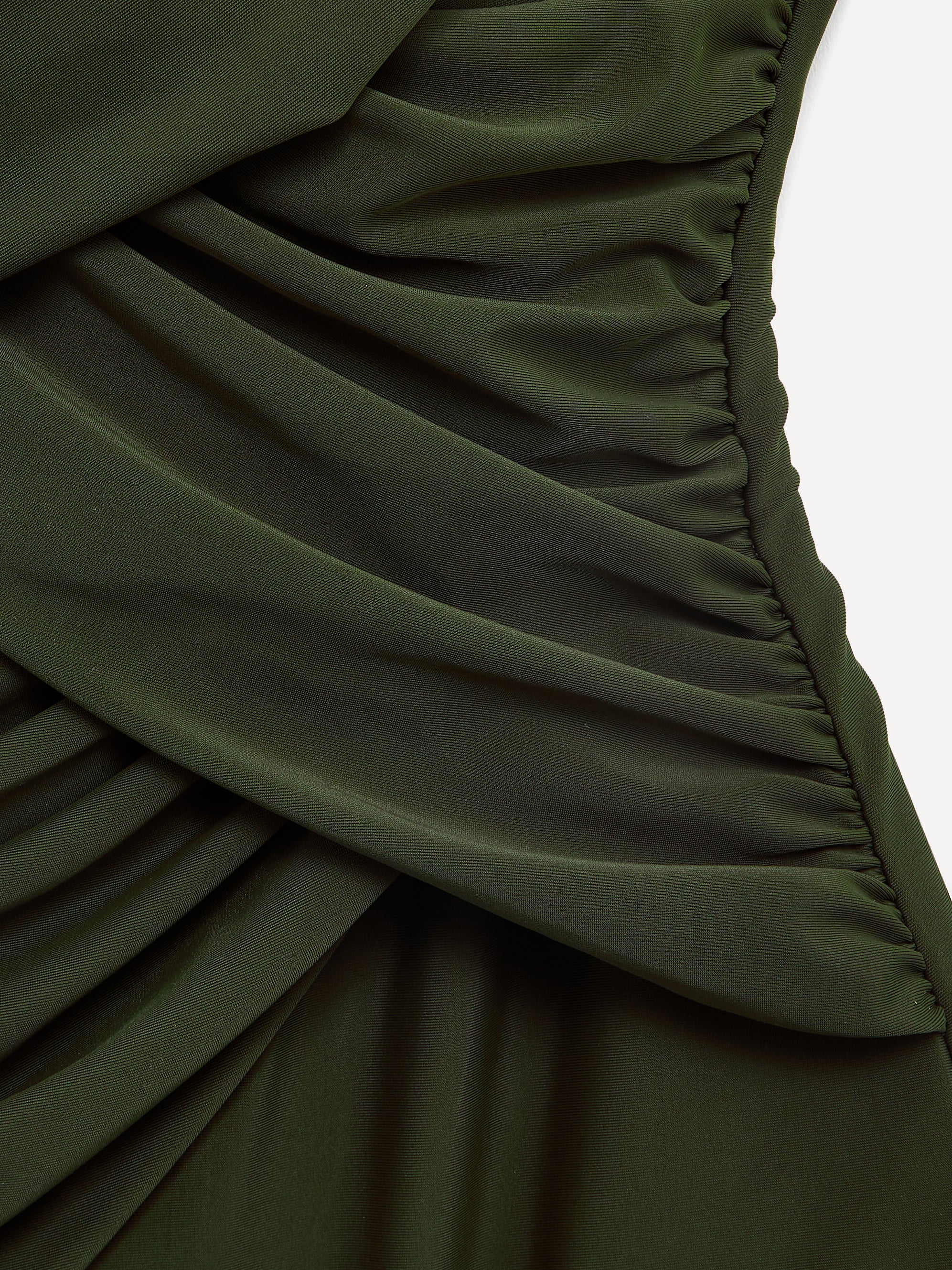 Sorrento Khaki Draped Swimsuit - Image 4