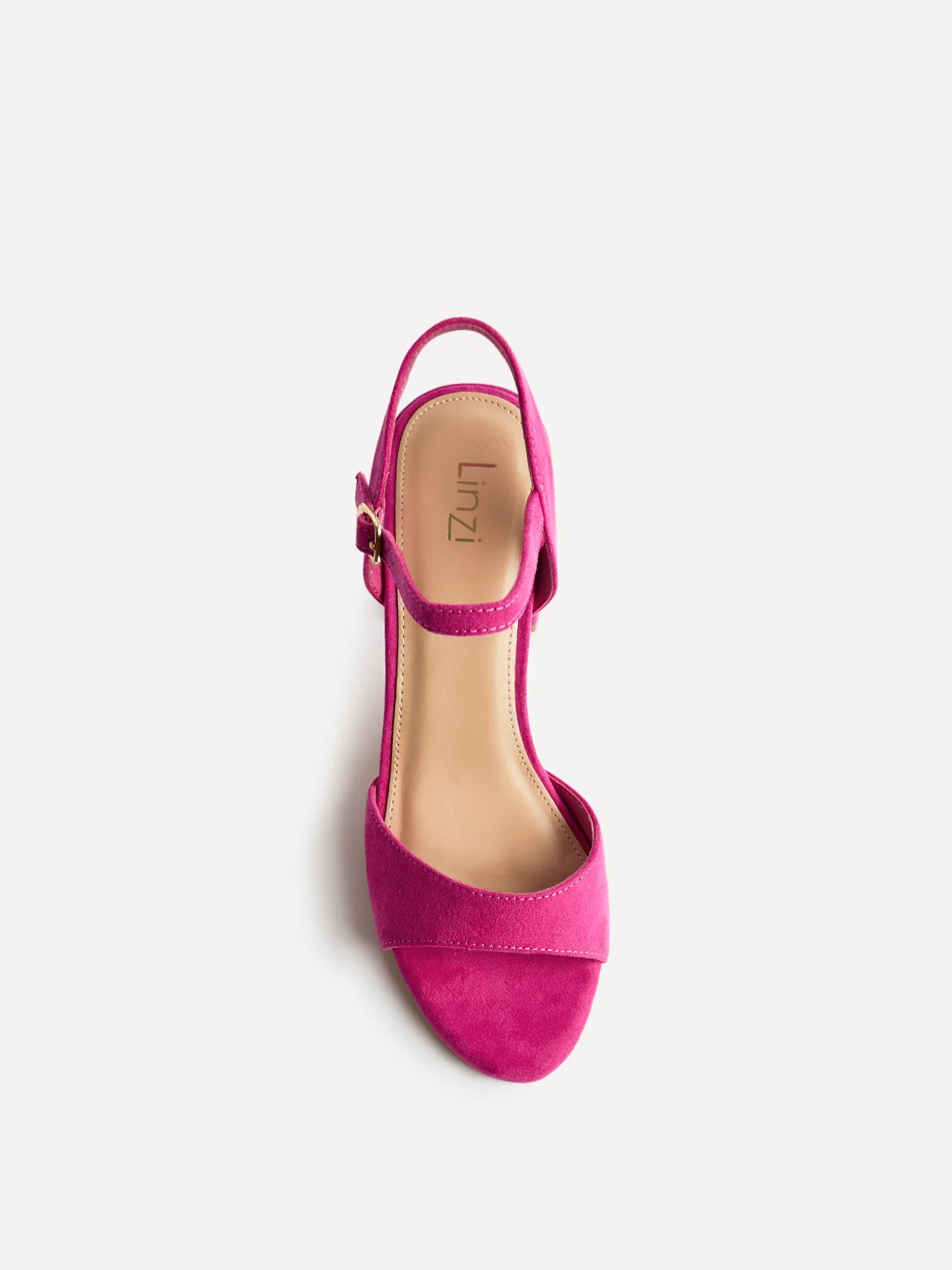 Soul Pink Faux Suede Block Heels - Image 4