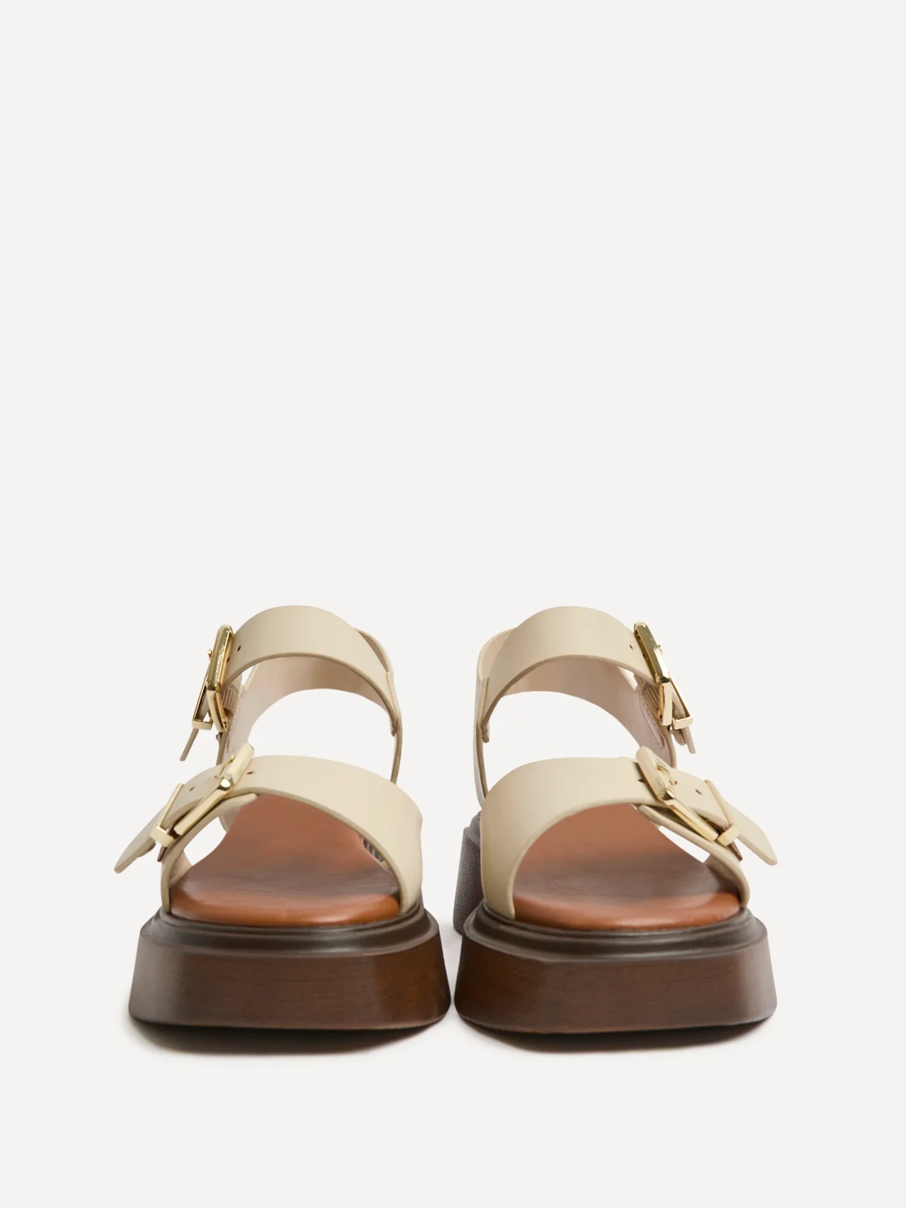 Source Wide Fit Nude Flatform Sandals - Image 5