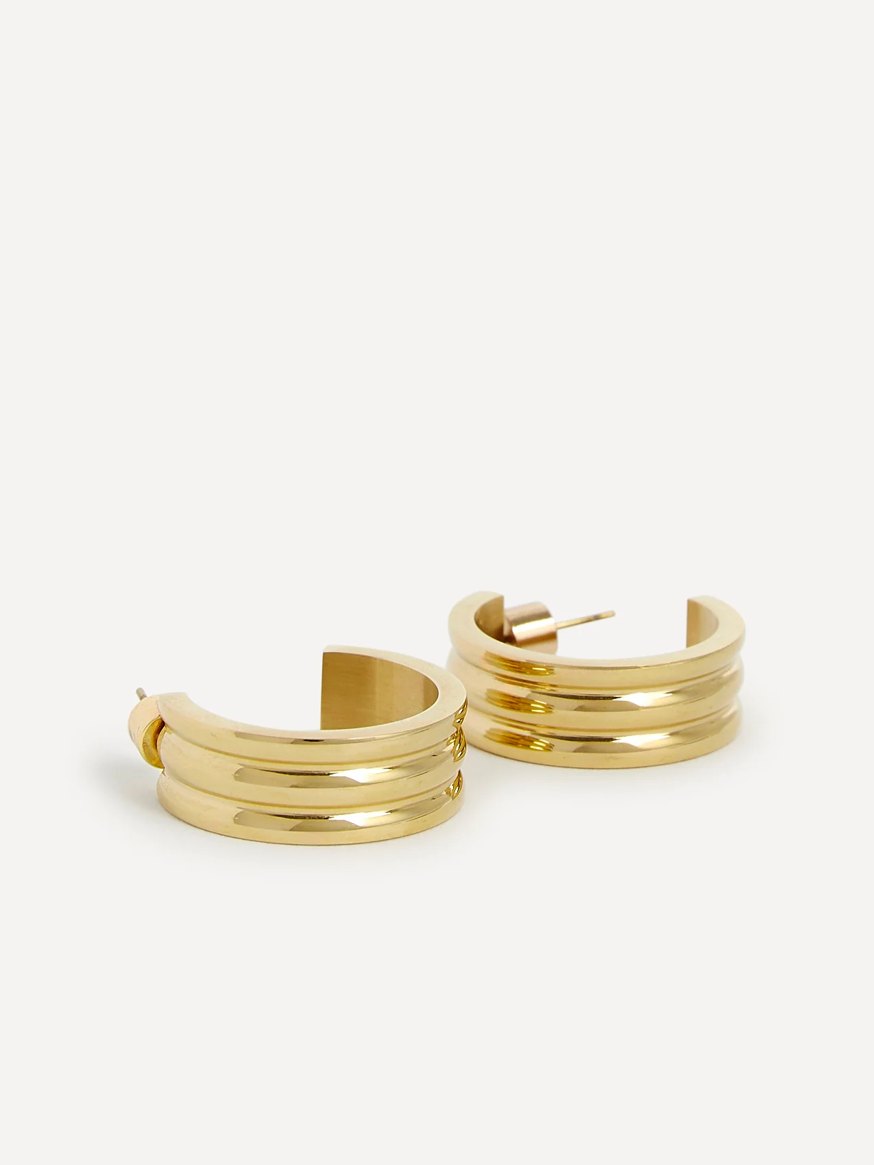 Spirit Gold Large Hoop Earrings - Image 5