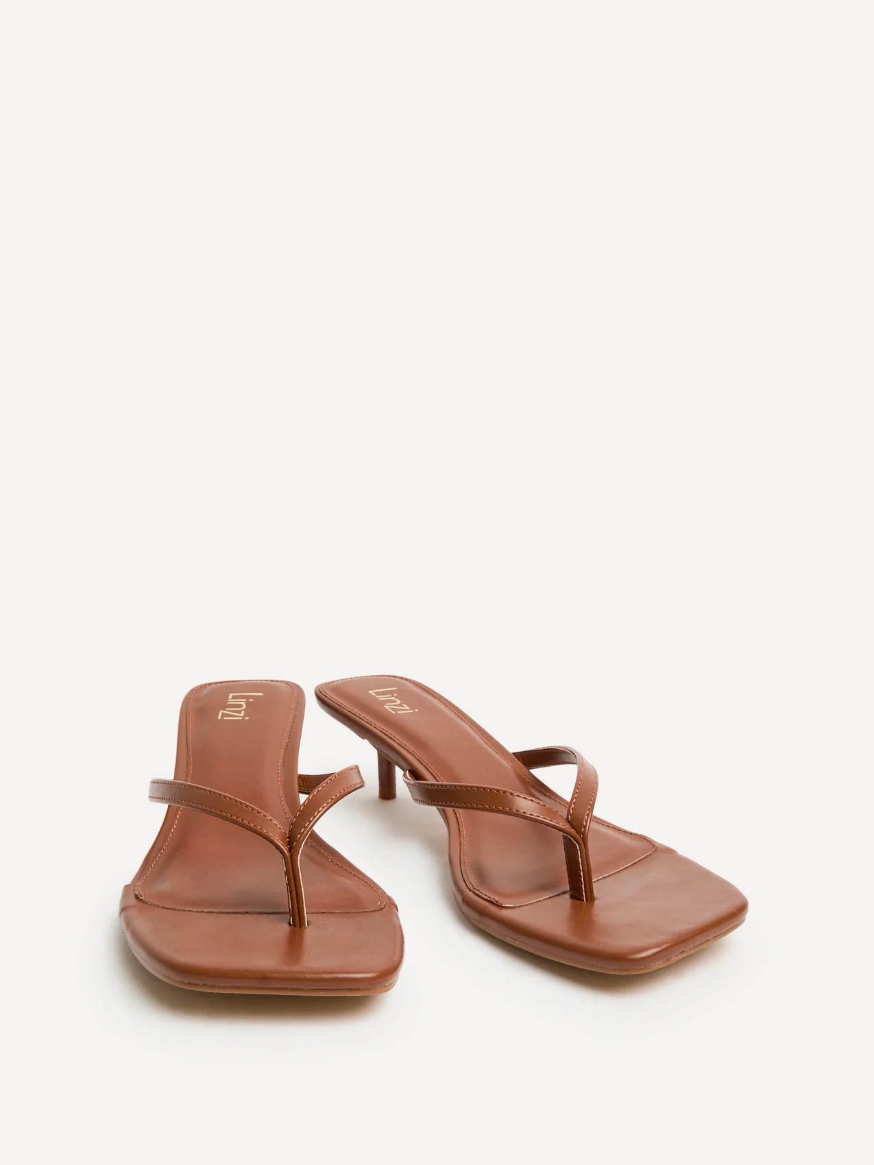 Stassie Tan Mule Heels - Image 3