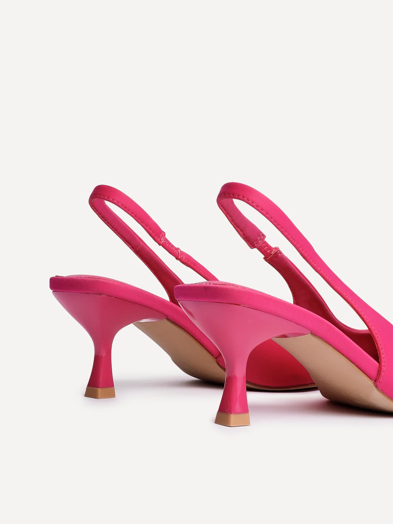 Tavia Fuchsia Scuba Slingback Court Heels - Image 5