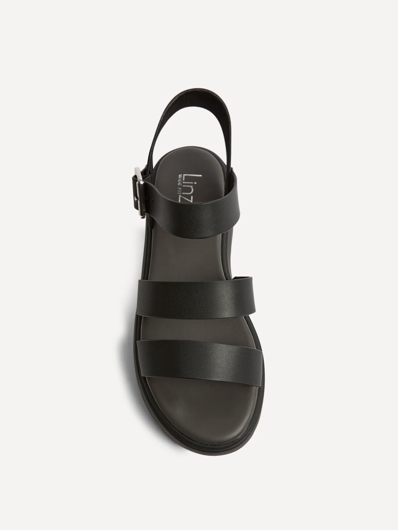 Tayla Wide Fit Black Gladiator Sandals - Image 4