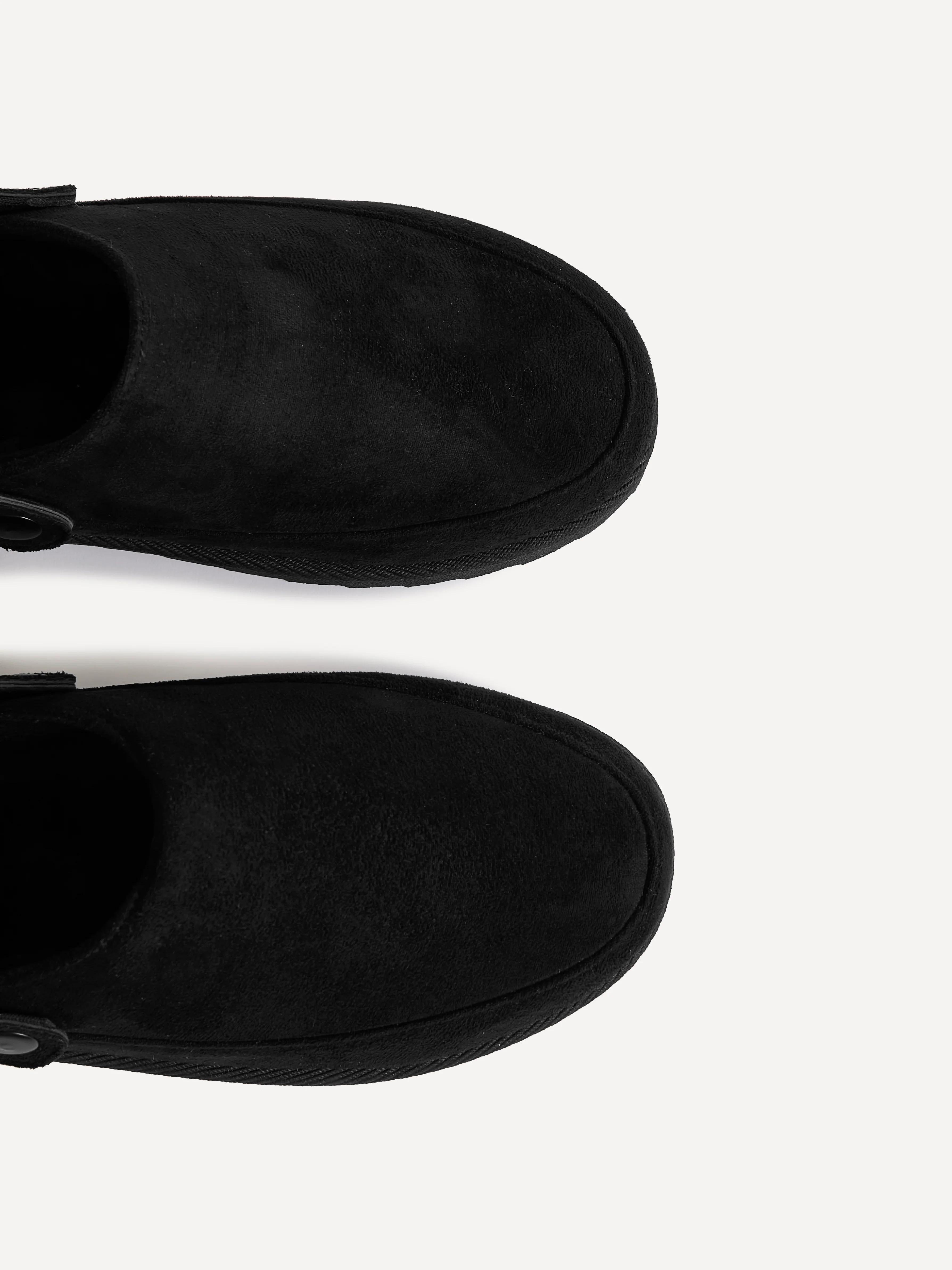 Teddy Black Faux Fur Clogs - Image 5