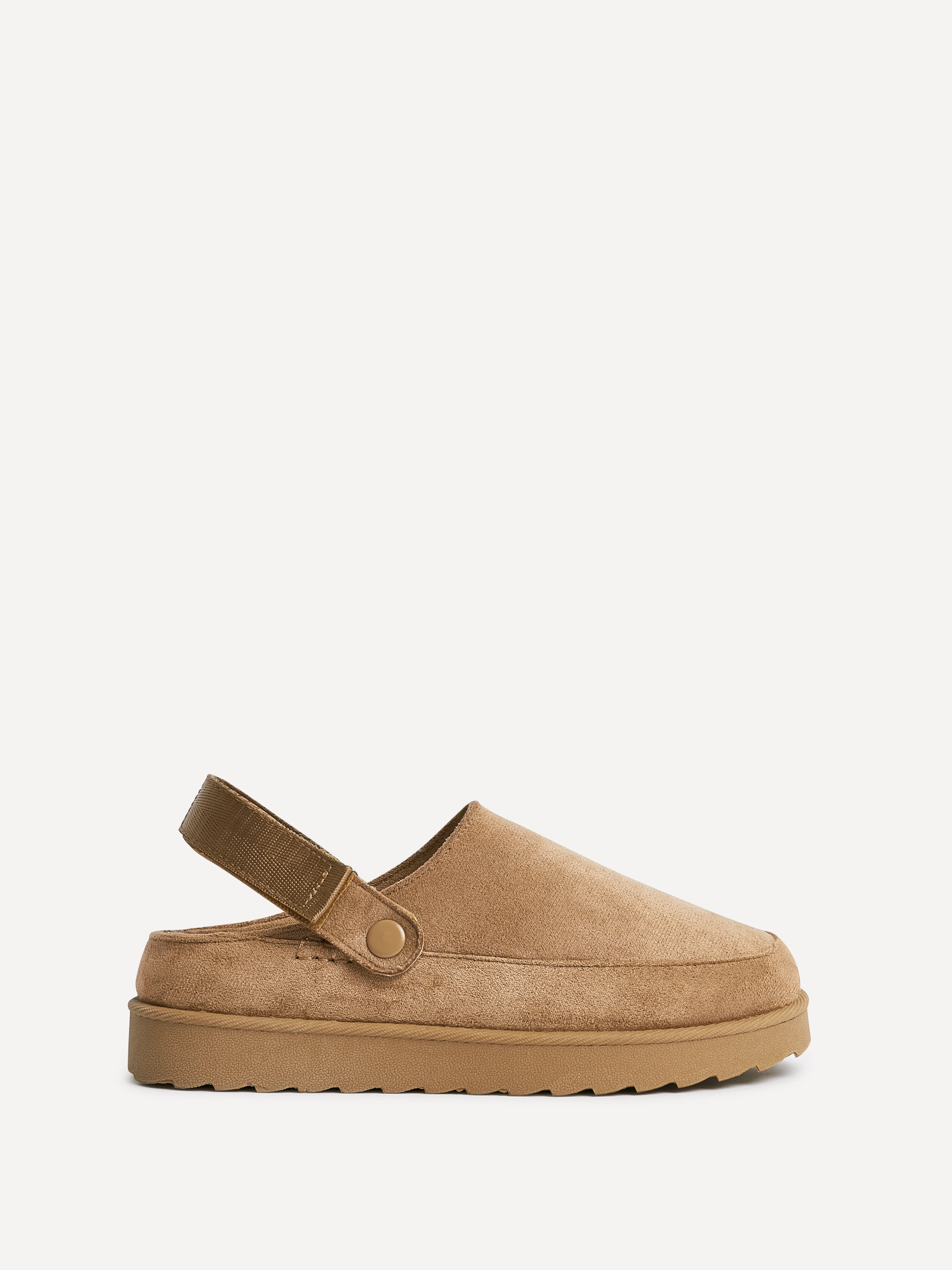 Teddy Chestnut Faux Fur Clogs - Image 2