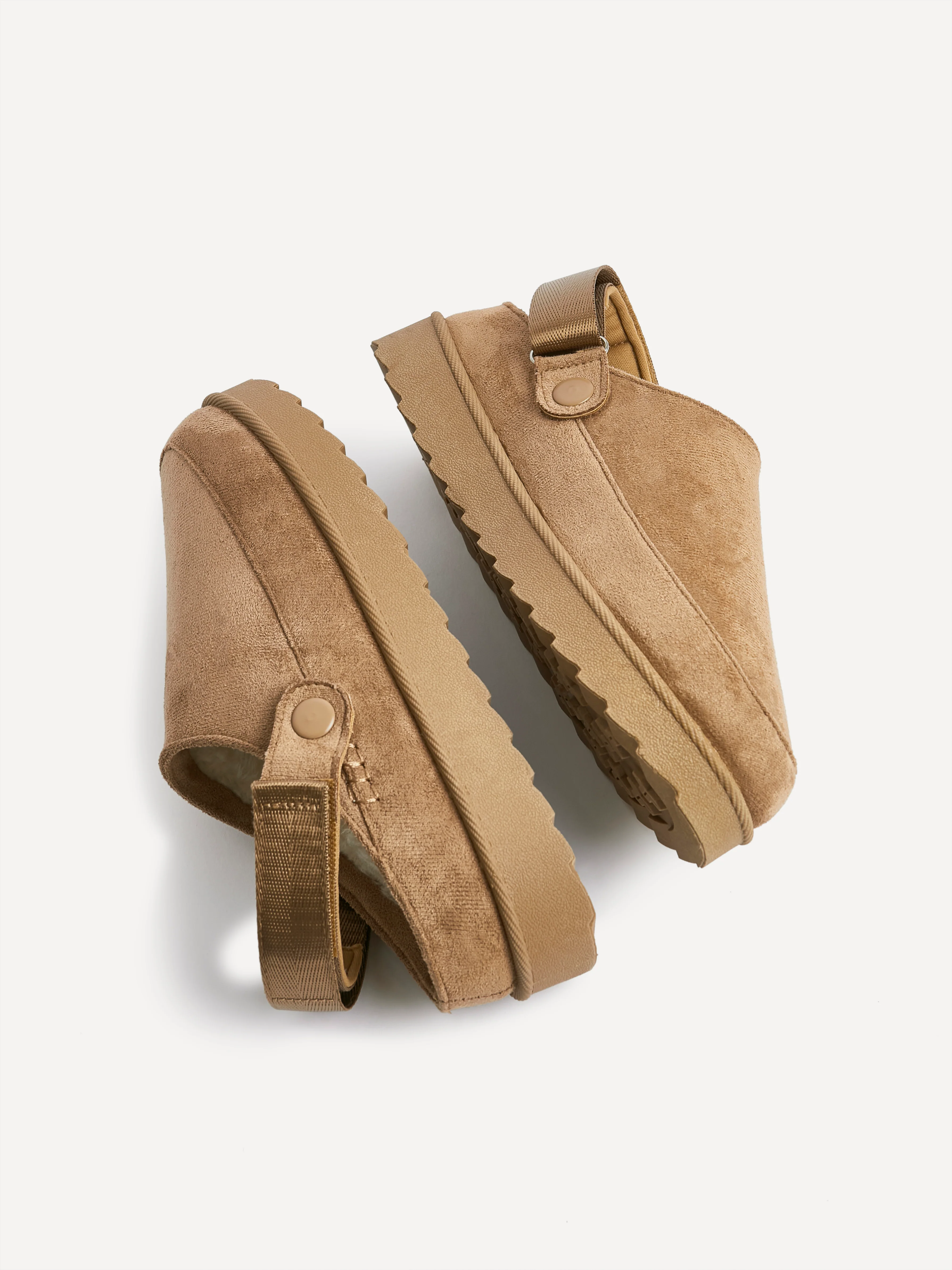 Teddy Chestnut Faux Fur Clogs - Image 5