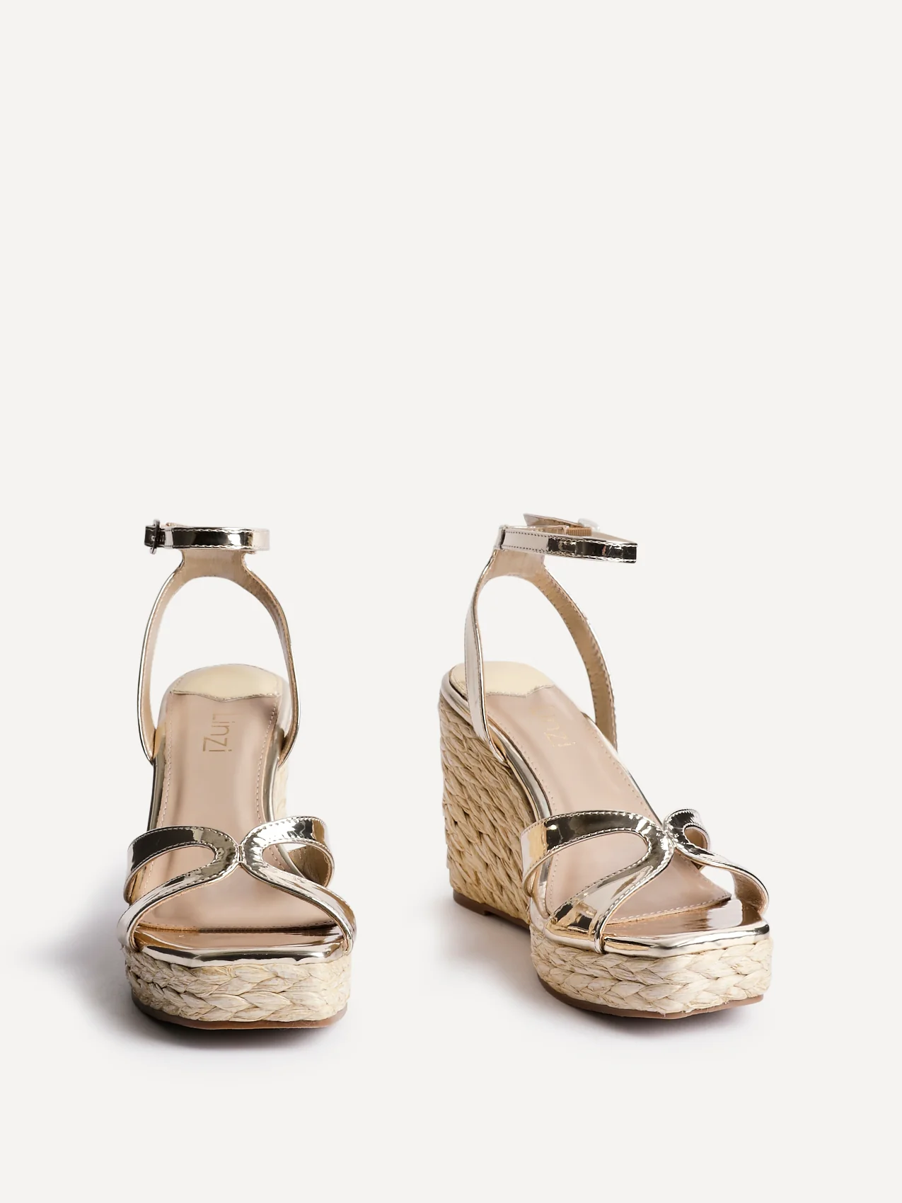 Tequila Gold Crossover Espadrille Wedges - Image 3