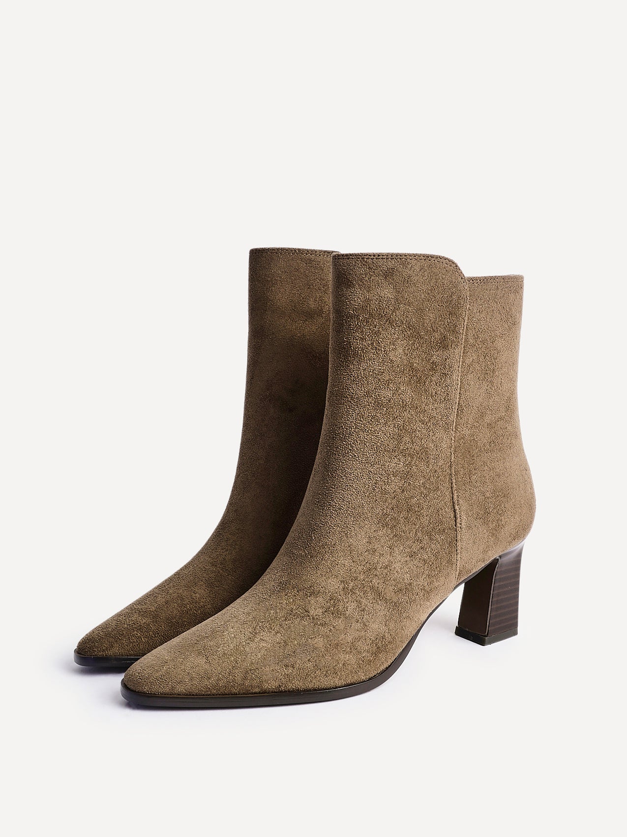 Thorn Brown Block Heeled Ankle Boots - Image 5