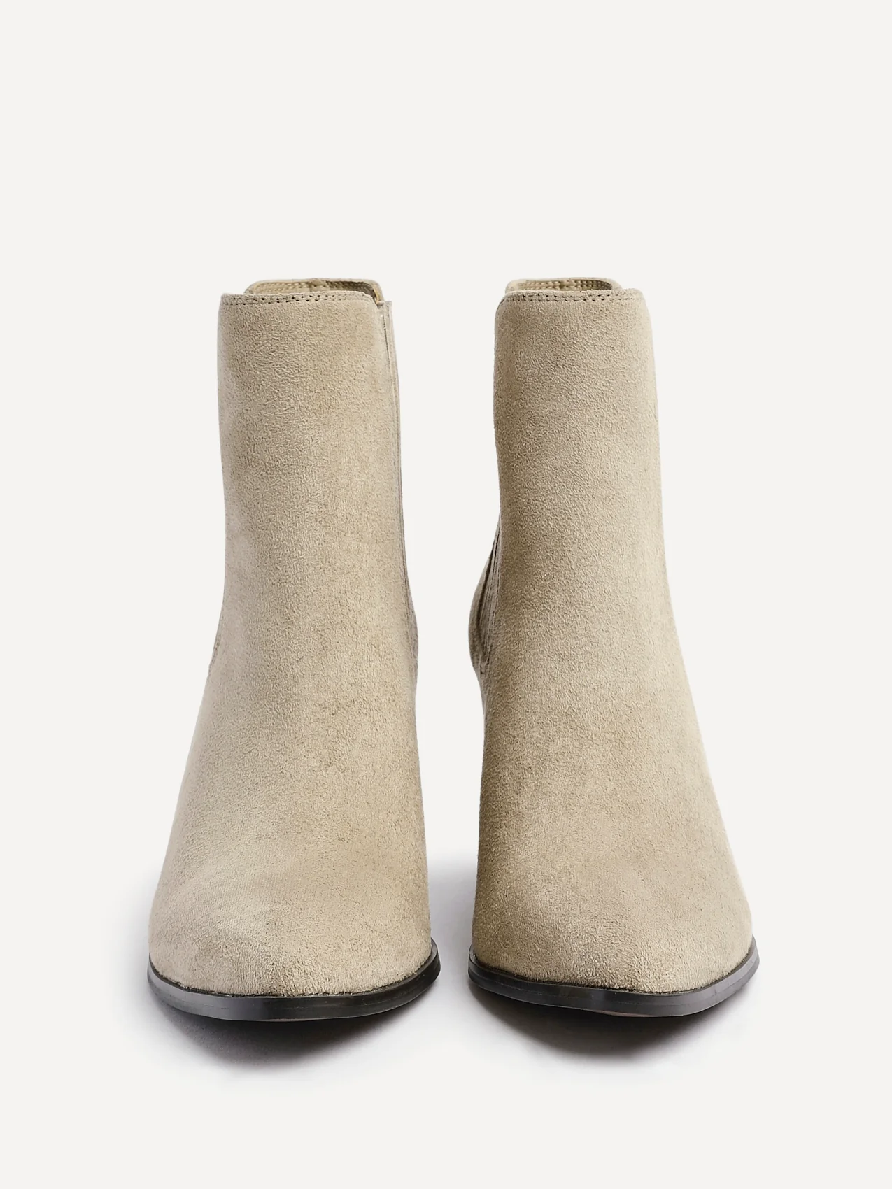 Thrive Taupe Block Heeled Boots - Image 4
