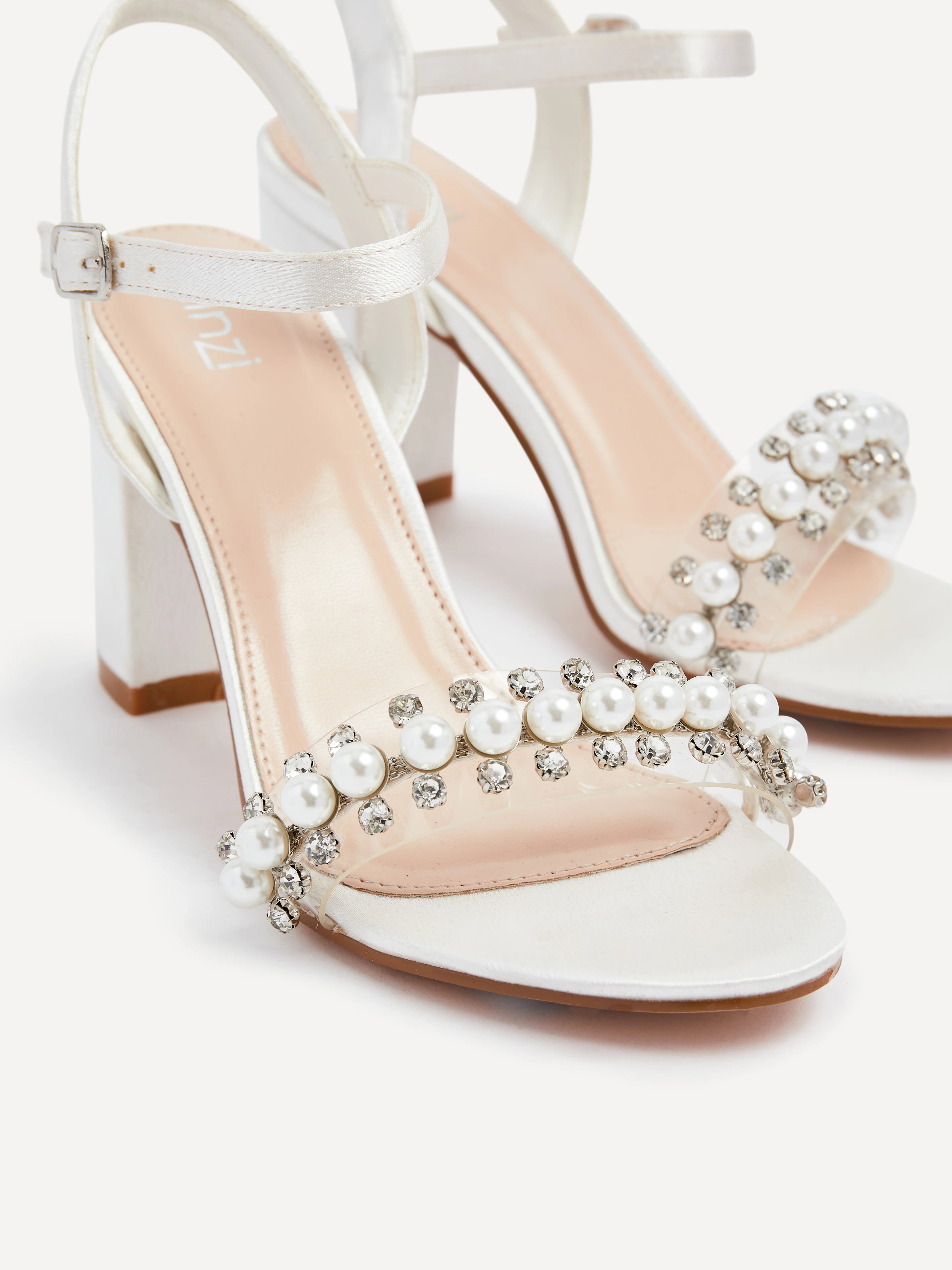 Tinsley Bridal Ivory Beaded Heels - Image 4