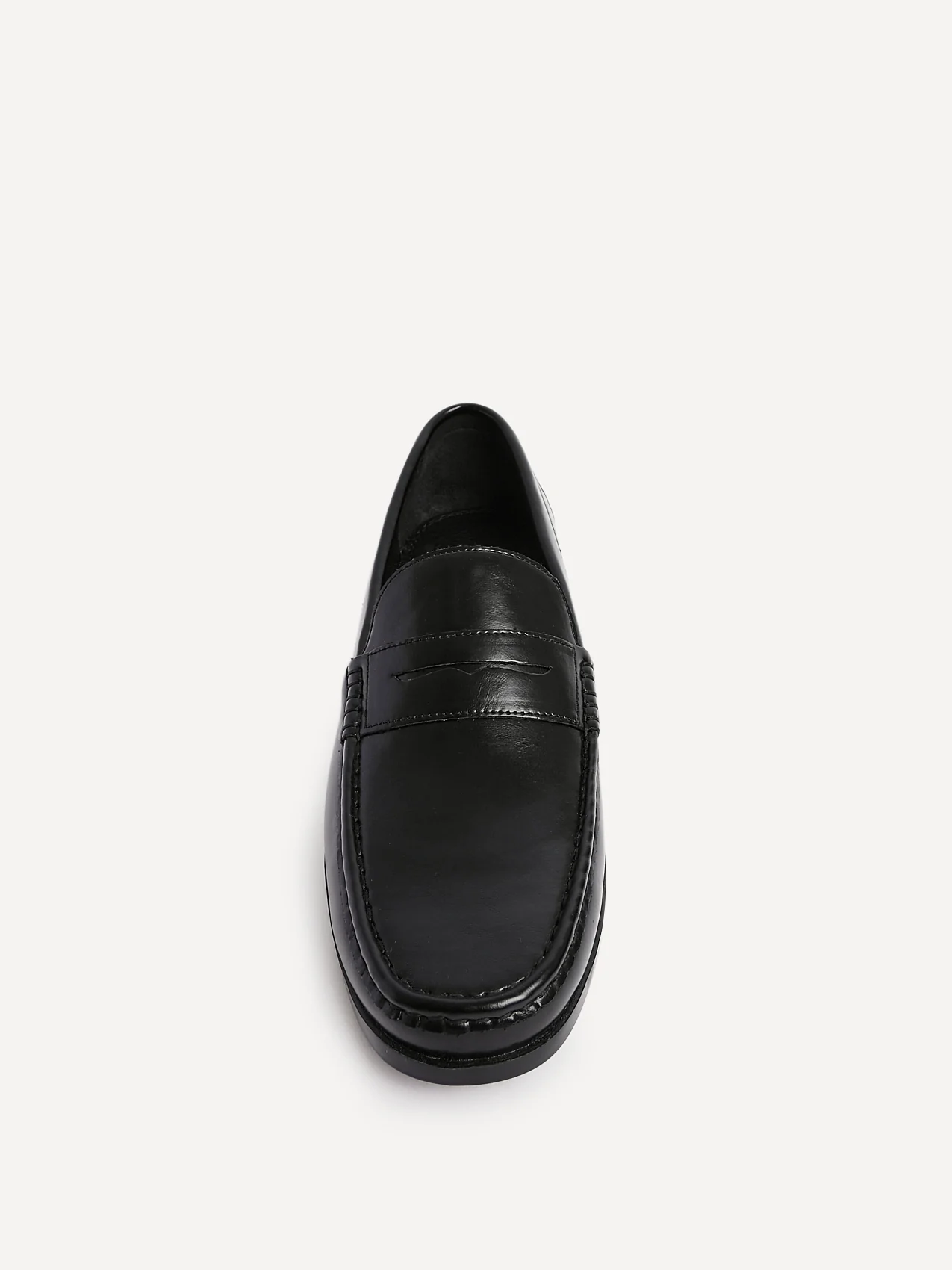 Tommaso Mens Black Faux Leather Loafers - Image 4