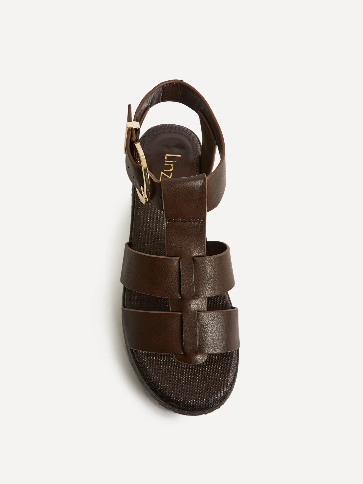 Tori Brown Gladiator Flatform Sandals - Image 4