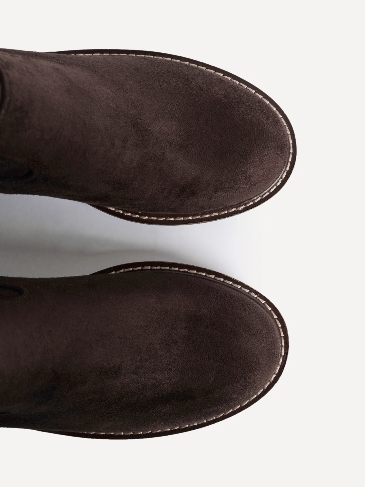 Trish Brown Faux Suede Wedged Ankle Boots - Image 5