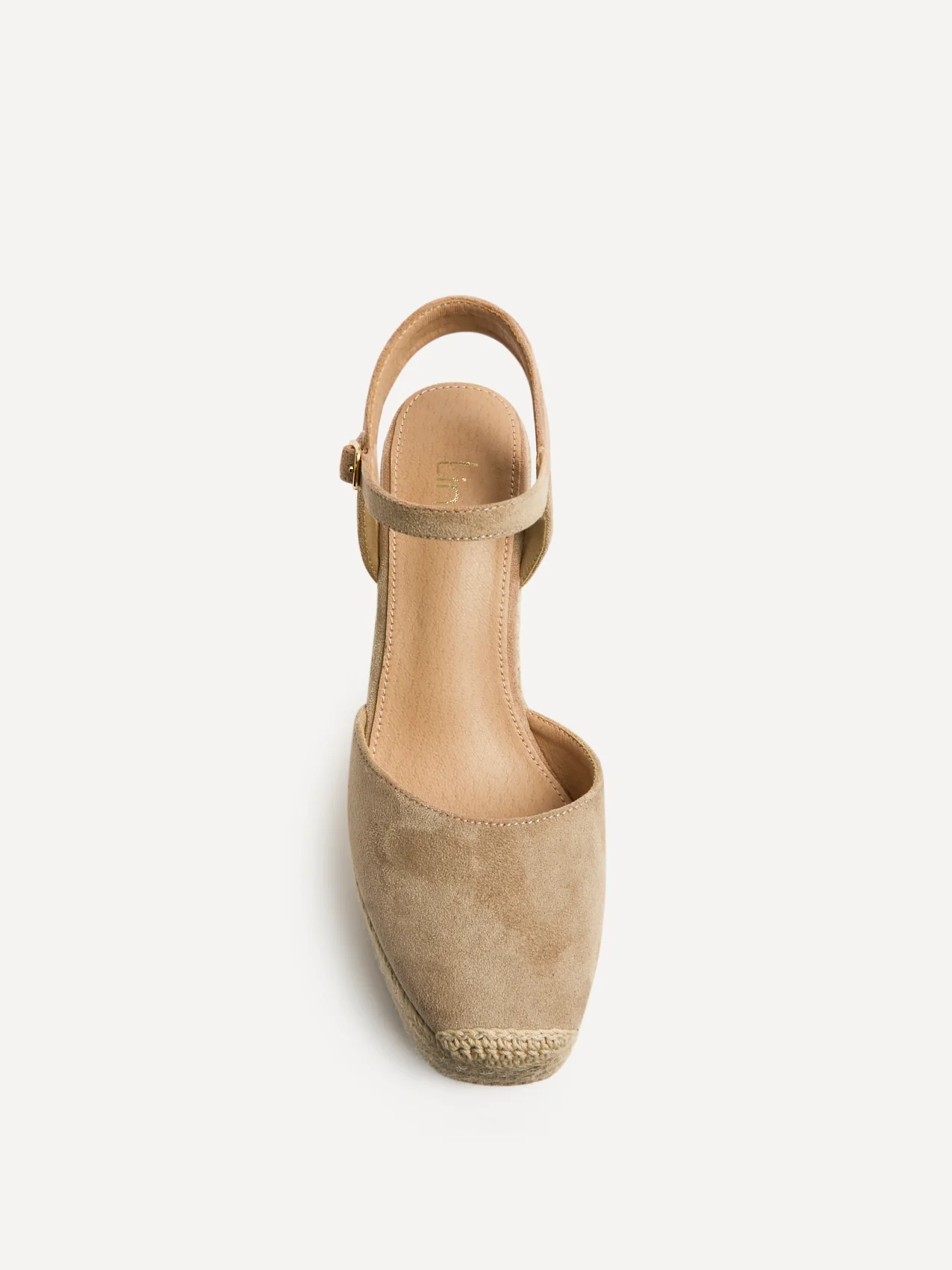 True Taupe Faux Suede Espadrille Wedges - Image 4