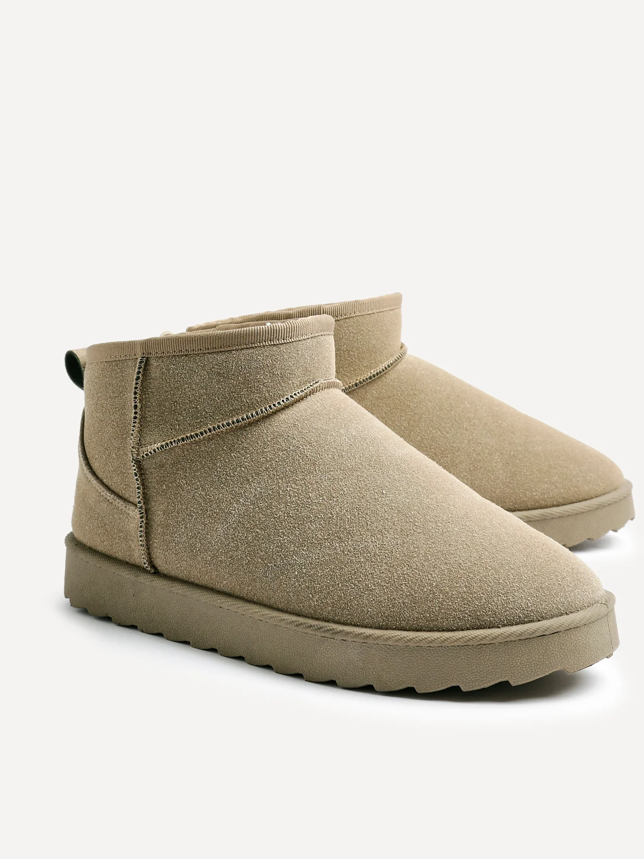 Ultra Mini Addy Khaki Fur Ankle Boots - Image 3