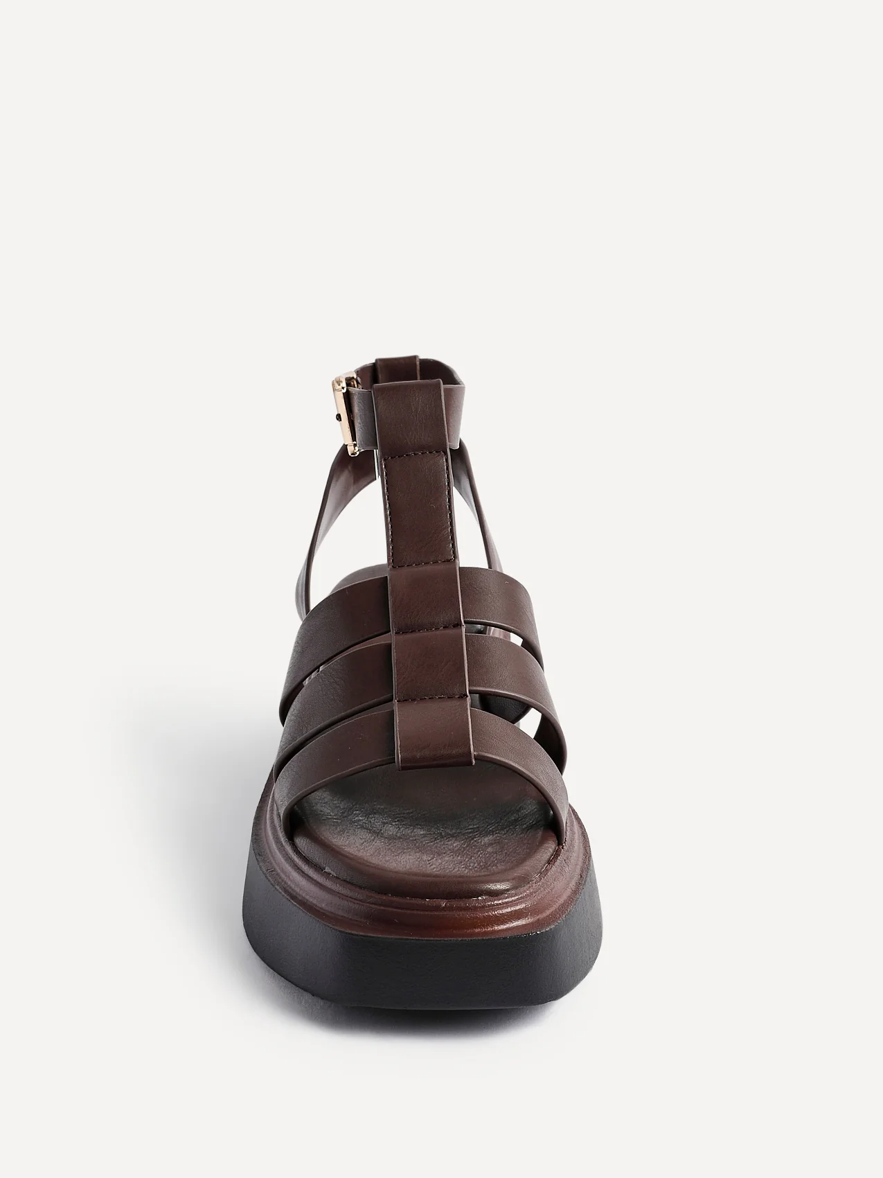Vault Brown Gladiator Flatform Sandals - Image 4