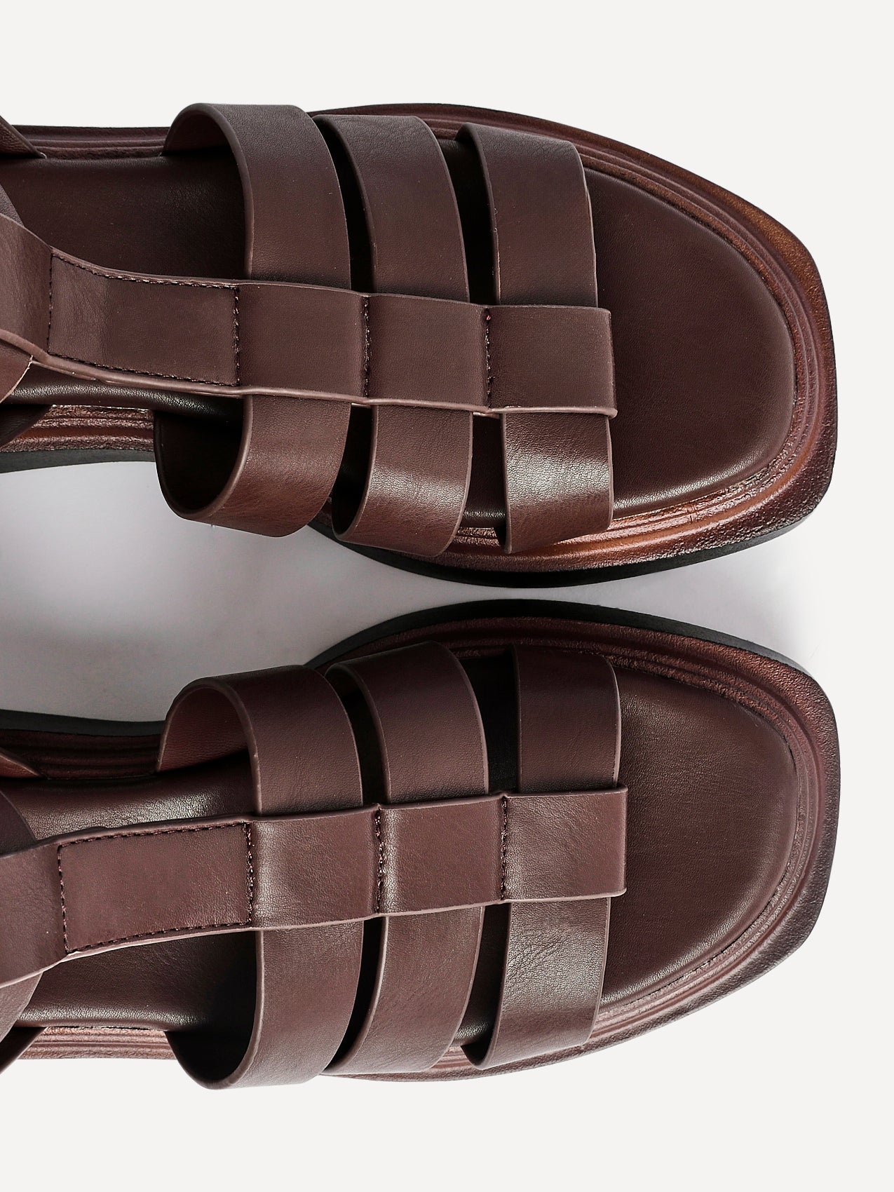 Vault Brown Gladiator Flatform Sandals - Image 5