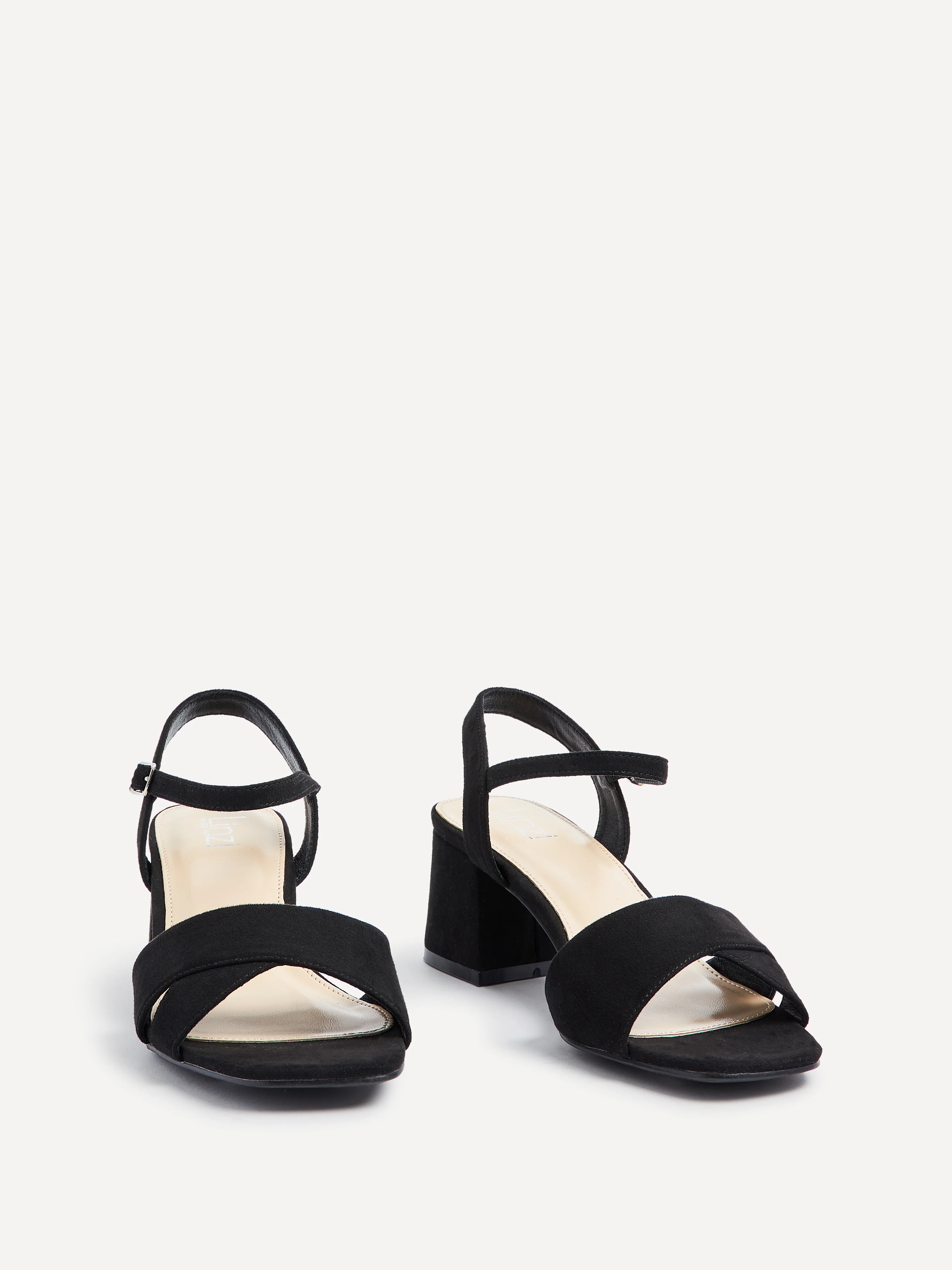 Vivian Wide Fit Black Block Heel Sandals - Image 4