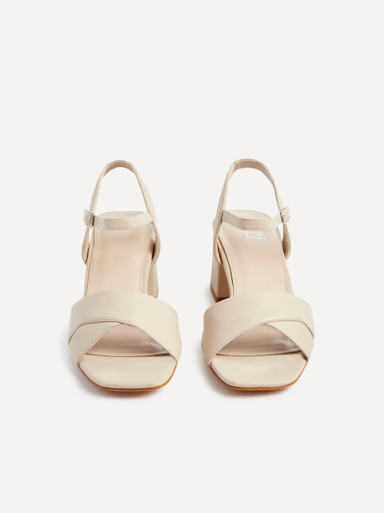 Vivian Wide Fit Nude Block Heel Sandals - Image 4