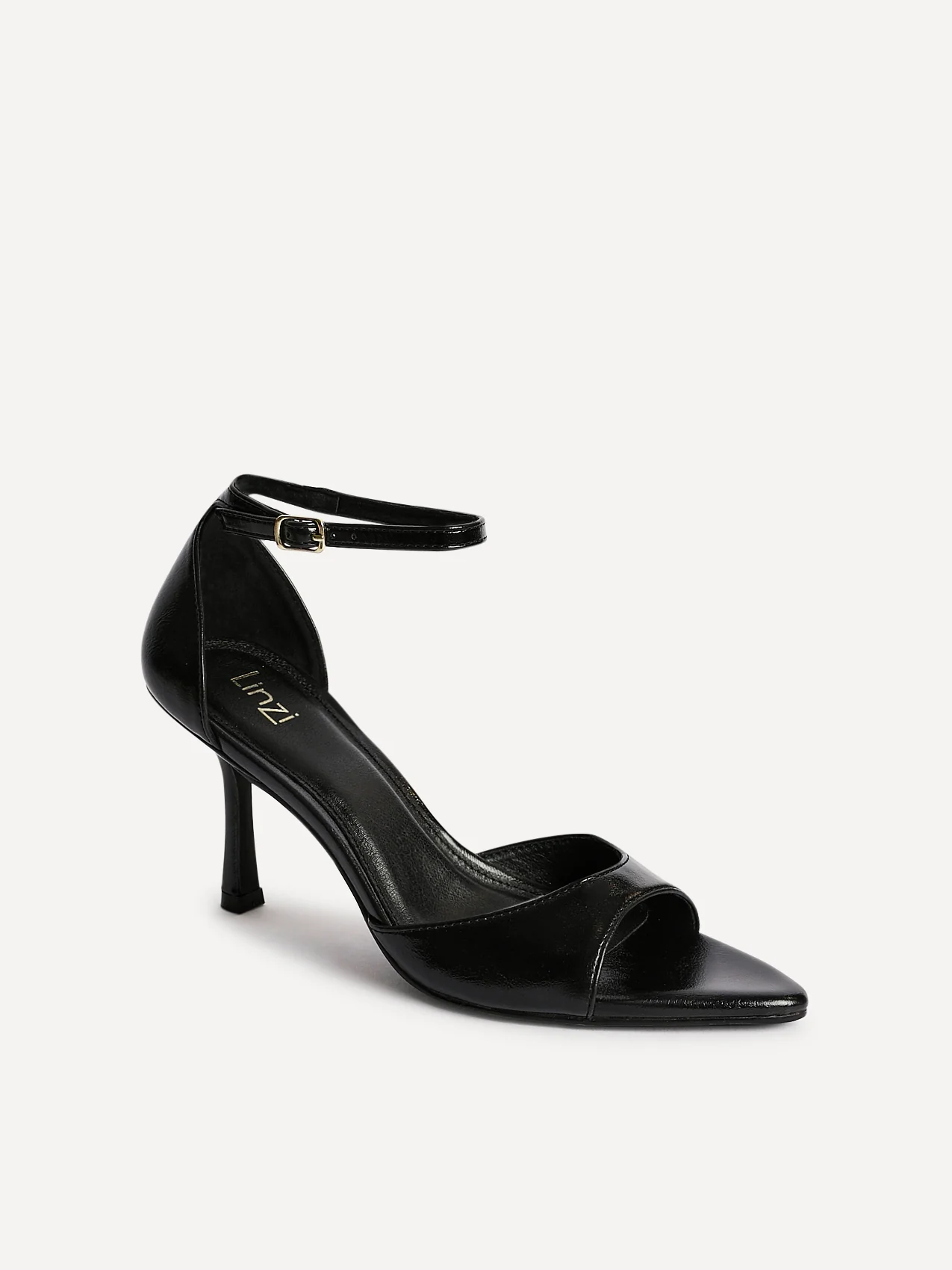 Wanted Black Faux Leather Pointed Toe Heels - Image 5