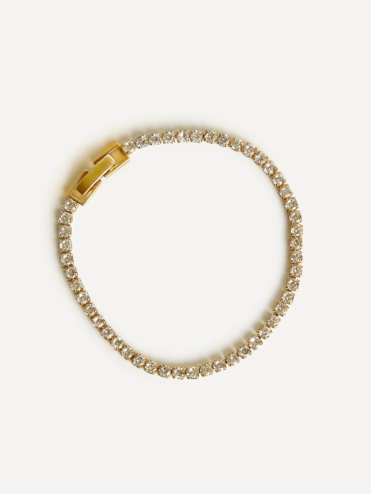 Wedlock Gold Crystal Tennis Bracelet - Image 2