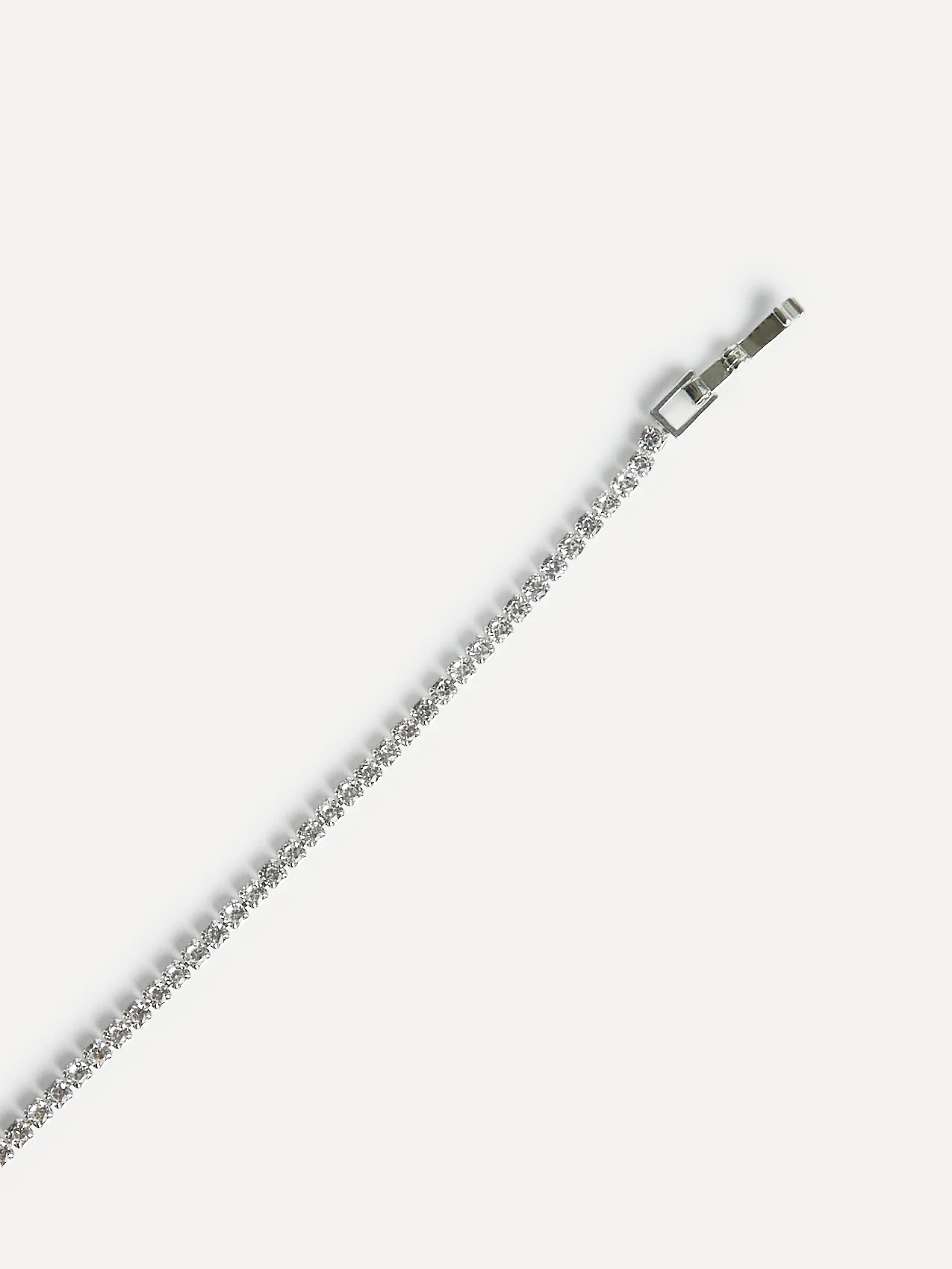 Wedlock Silver Crystal Tennis Bracelet - Image 5