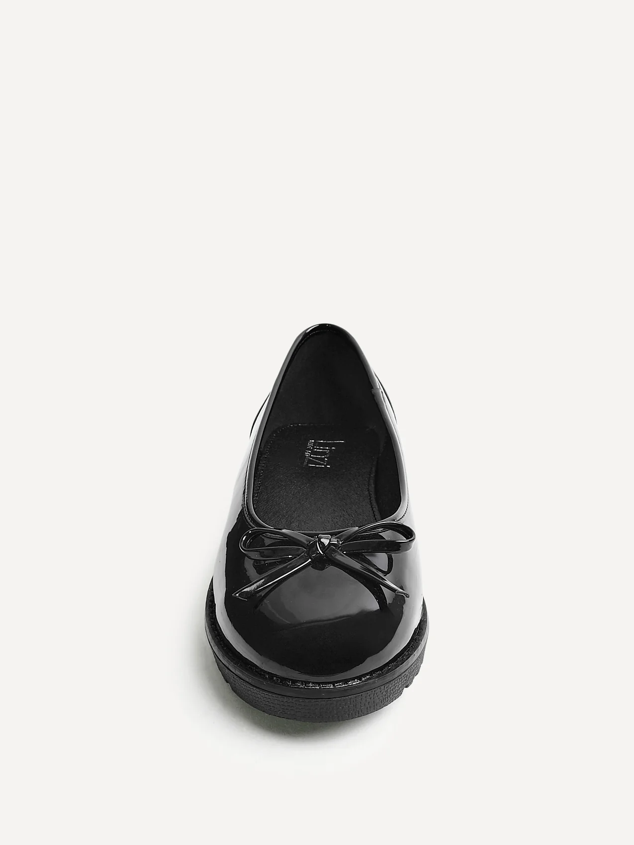 Wendi Wide Fit Black Patent Pumps - Image 4
